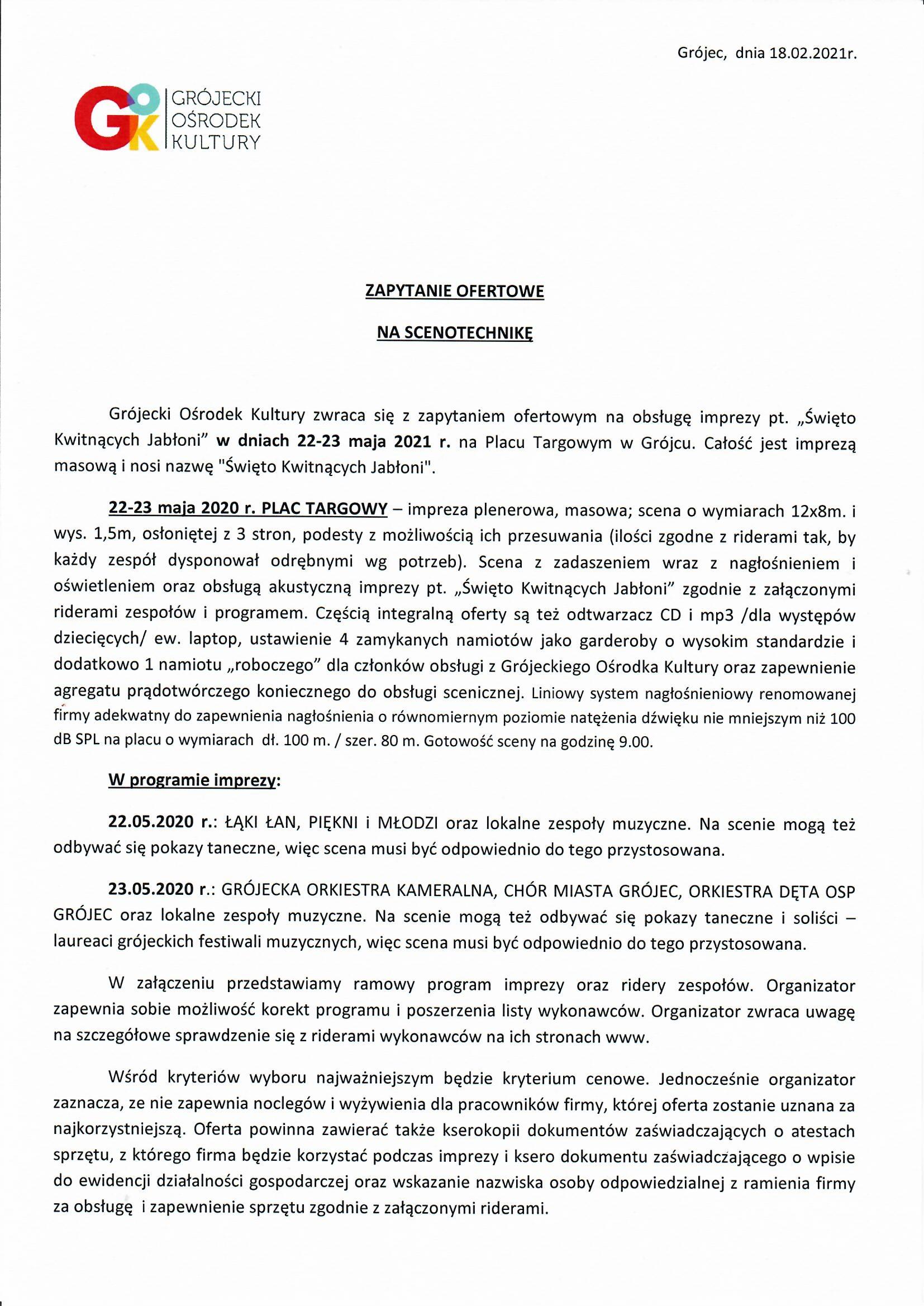 SCENOTECHNIKA zapytanie ofertowe0001